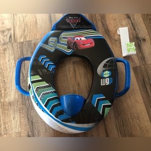 Potty seat with potty seat hook